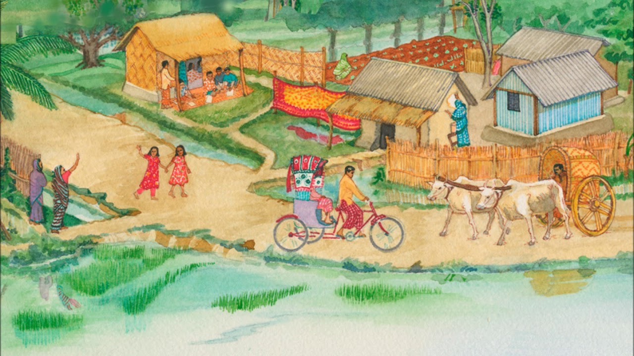 Village работа. Фон деревня рисунок. Бангладеш рисунок. Native Village ключ. Курдская деревня рисунок.