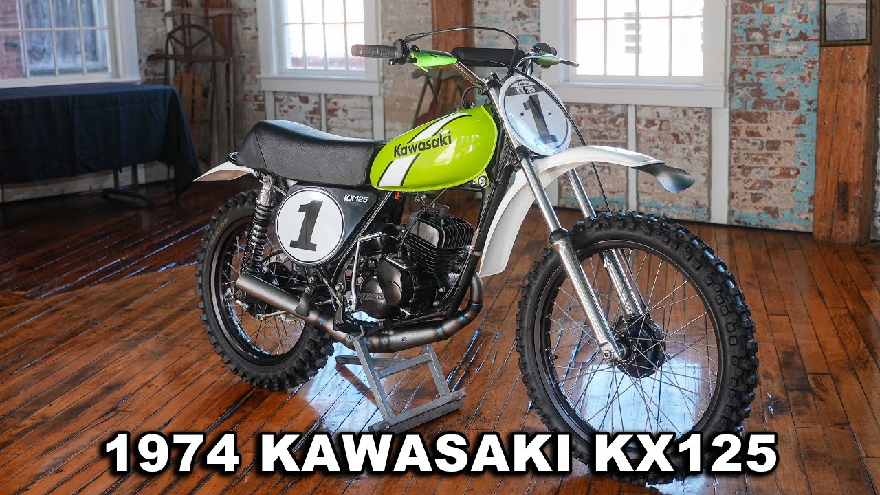 1974 KAWASAKI KX125; TISCO RACING WORKS BIKE! - YouTube