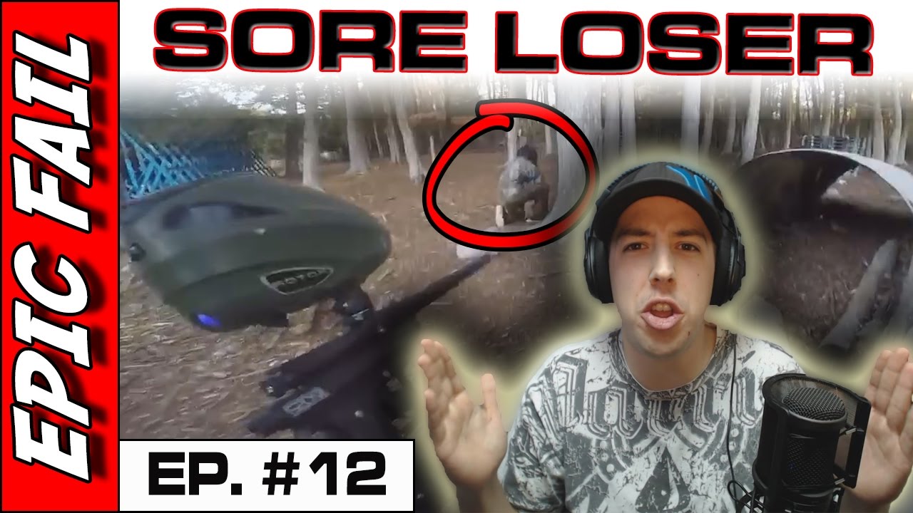 CHEATING SORE LOSER Paintball Fails Bonus Ball 12 YouTube