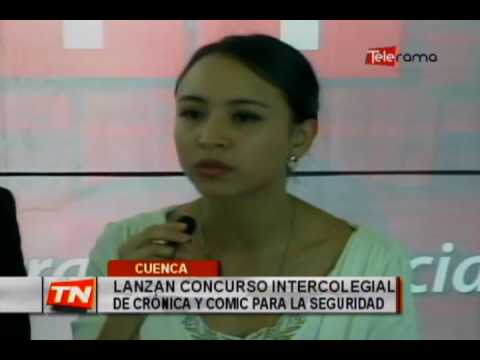 Lanzan concurso intercolegial de crónica y comic para la seguridad