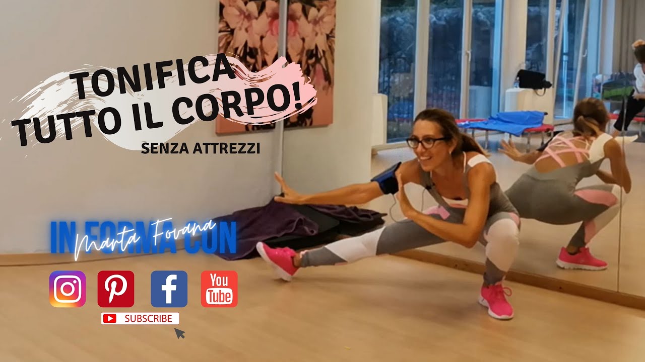 Lezione di Esercizi a Corpo Libero per Dimagrire e Tonificare i Muscoli - Total-Body Workout