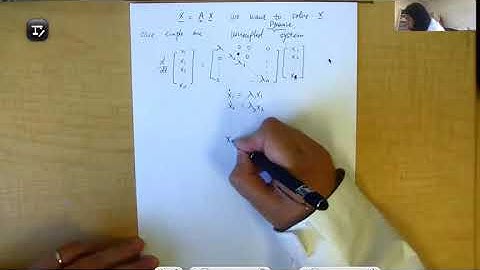 Math Methods for Engineers: 10B. Eigenvalue and Eigenvectors Applications for Dynamic Systems