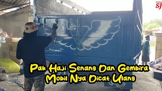 Skill Pelukis Bak Truk, Motif Ini Mudah Bagi Seniman Jalanan 😯👍🏻