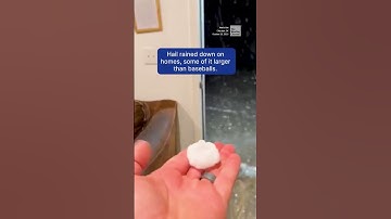 Fierce hail whipped through central Oklahoma, creating scenes that looked like a hurricane.