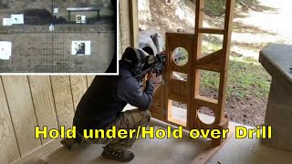 Mike shoots the hold over/under drill