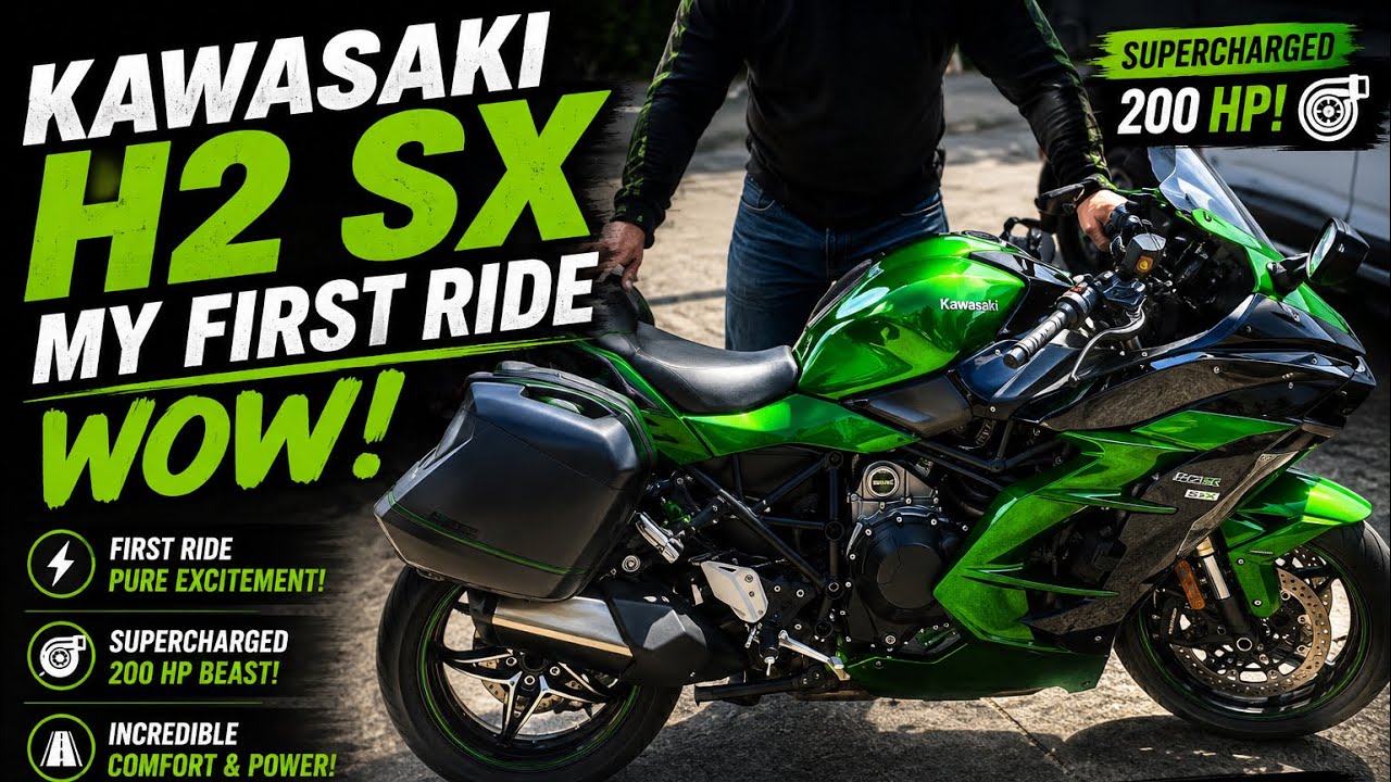 Kawasaki H2 SX My first ride WOW - YouTube