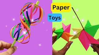 How to make spinning paper toys || paper toys || Origami