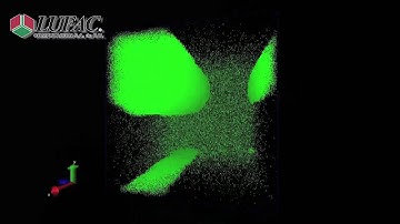 Cylinder droplet with a Lennard-Jones Simulation