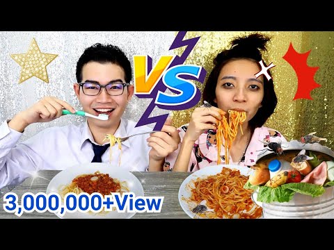 ชาเลนจ์สะอาด VS สกปรก นักเรียน โรงอาหาร #Mukbang​ CLEAN STUDENT vs DIRTY STUDENT IN SCHOOL:ขันติ