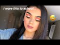 I wore dramatic makeup to school and this is what happened...