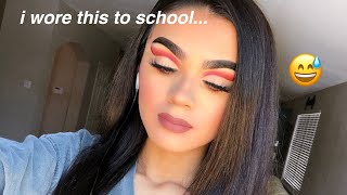 I wore dramatic makeup to school and this is what happened...