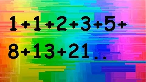 Sum of Fibonacci sequence upto infinity !!