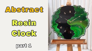 Abstract Resin Clock Tutorial | Step by Step ✨ #resin #resinart #diy #abstractart #resintutorial 