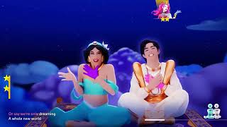 Just Dance 2024 Edition: A Whole New World by Disney's Aladdin - Full Gameplay Resimi