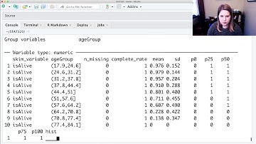Assessing the logistic model in R (STAT 320 lab_logistic_cont video 1 of 1)