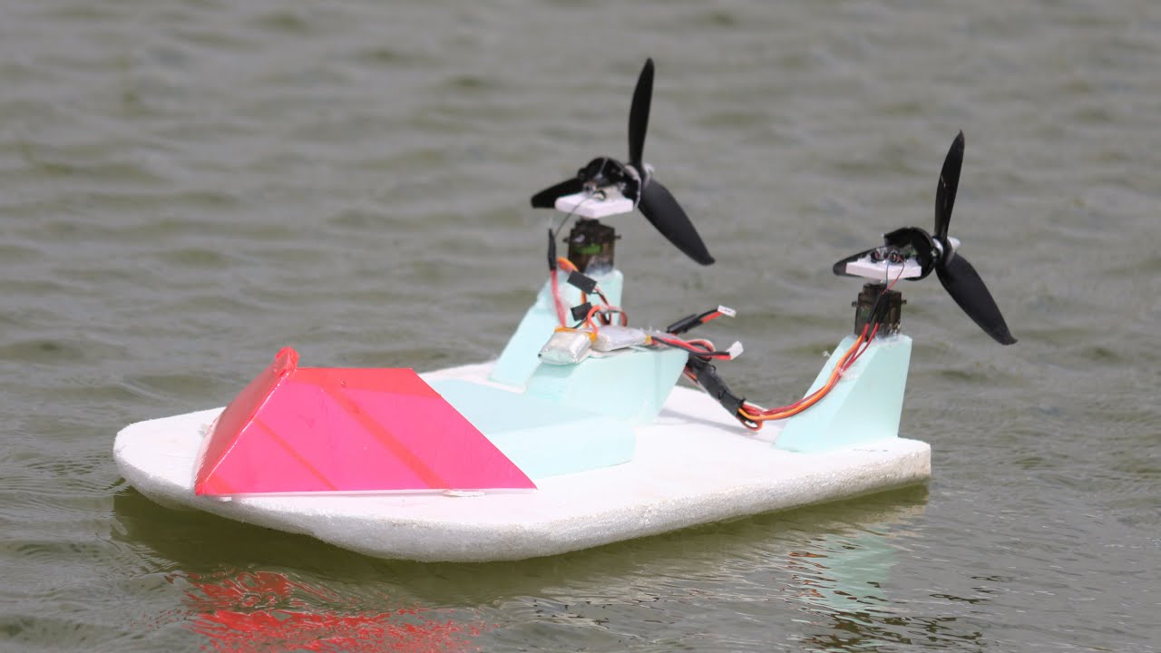 How to make an Electric Boat Using Drone Motor Drones