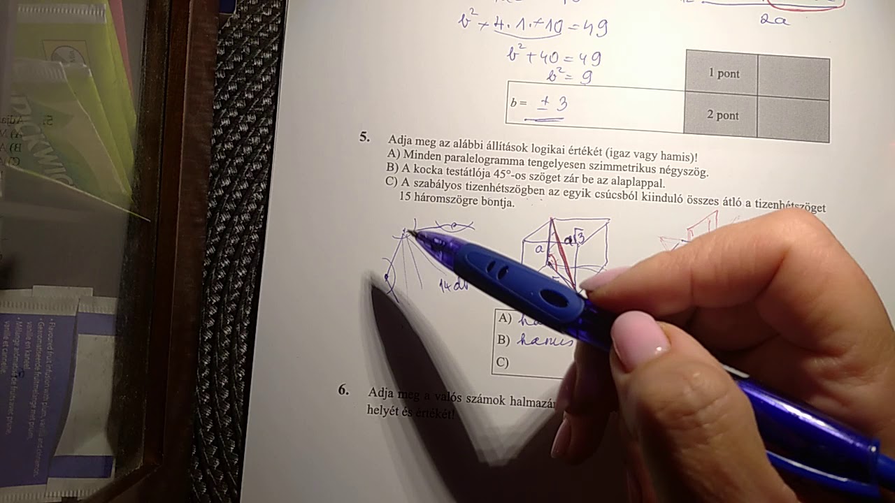 2015. májusi matematika èrettsègi sor megoldása - YouTube