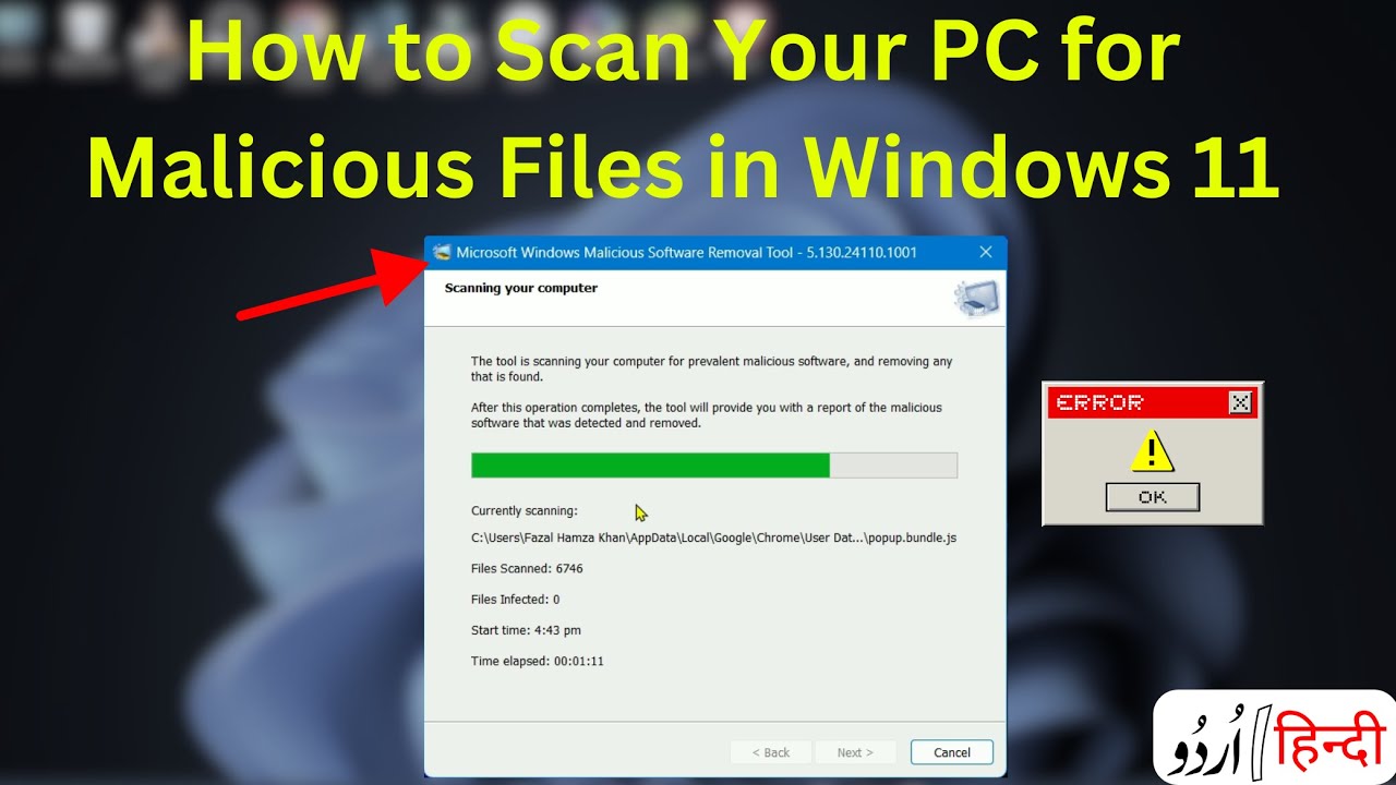 How to Scan Your PC for Malicious Files in Windows 11 - YouTube