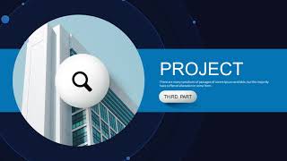 Blue business presentation PowerPoint template