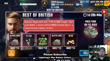 Best of British event # 2  with the Noble, last speed trap, last sprint and the final time