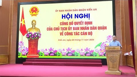 Công bố Quyết định của Chủ tịch UBND quận về công tác cán bộ các trường mầm non