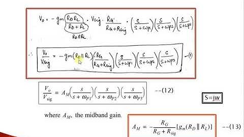 Analysis of low frequency response of CS amplifier with Solved Numerical