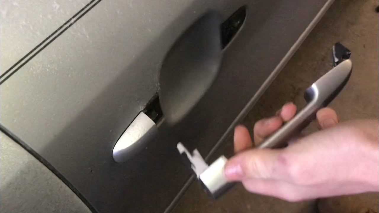 FIXING broken door handle hyundai sonata NOT replacing any parts - YouTube