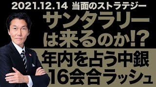 「サンタラリーは来るのか！？年内を占う中銀16行会合ラッシュ」【河合達憲の当面のストラテジー：2021/12/14】株、日経平均、株価