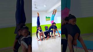 Beautiful acro dance formation. Flexibility. Strength. Teamwork