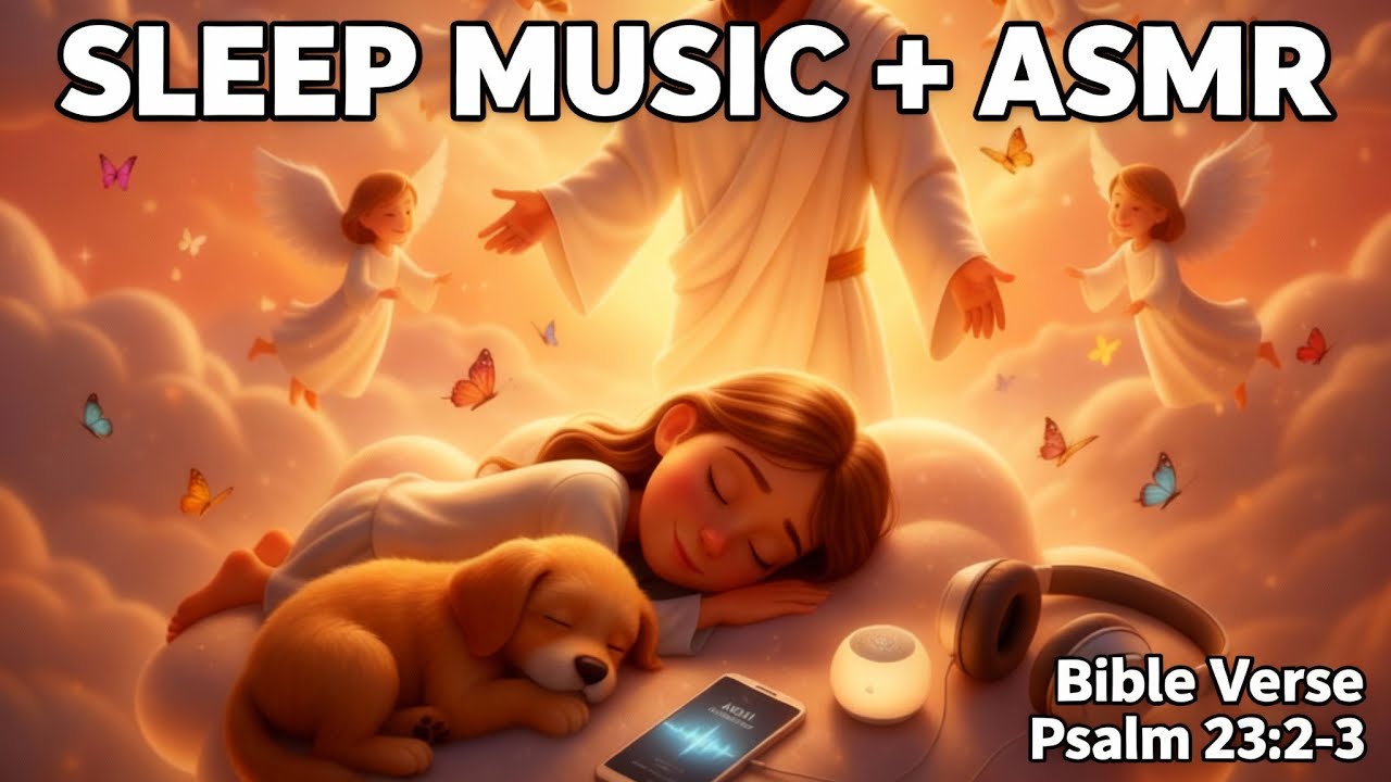 Fall Asleep in God’s Peace ✝️ | ASMR Bible Reading + Prayer + Soothing Christian Sleep Music”