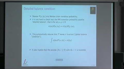 Prof. Christophe Andrieu | On the ordering of some nonreversible Markov chain and Markov