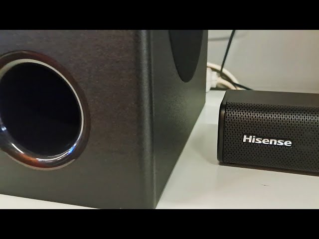 BLUETOOTH HISENSE SOUNDBAR YouTube CHECK VOLUME HS218, SOUND 200W - HALF POWERFULL
