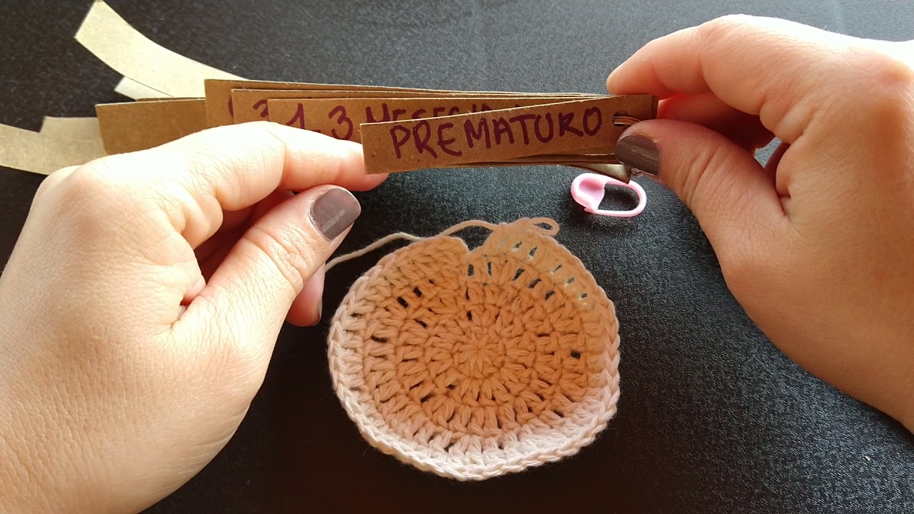 Cómo tejer Gorro para bebé prematuro #crochet #bebe #diy #tejido