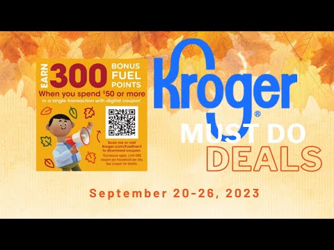 *$.99 Sale* Kroger MUST DO Deals For 9/20-9/26 | 5x Digitals, Weekly Digitals, U0026 MORE