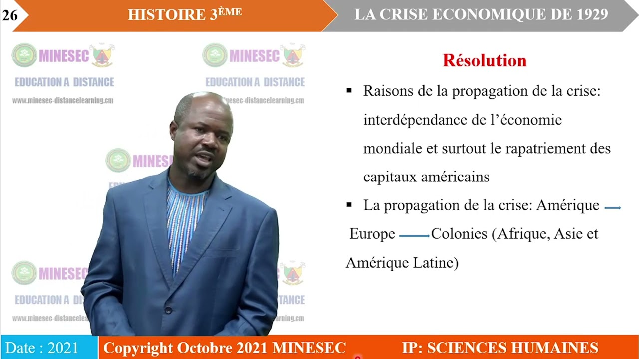 IP-SH Histoire 3ème Leçon 7 La crise économique de 1929