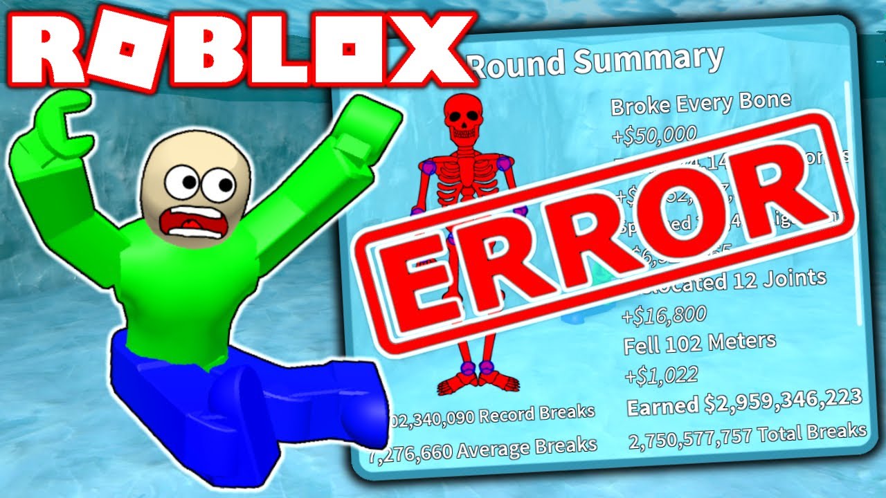 I Broke Roblox Broken Bones Youtube - is roblox broken