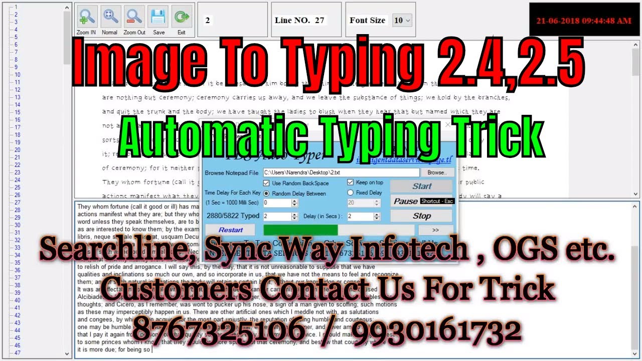 Crack the work of Typing Master 1.3 (All Versions)| Automatic Typing ...