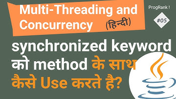 Multithreading in Java | Hindi | Synchronized Method in Java | Synchronized Block vs Method | #05