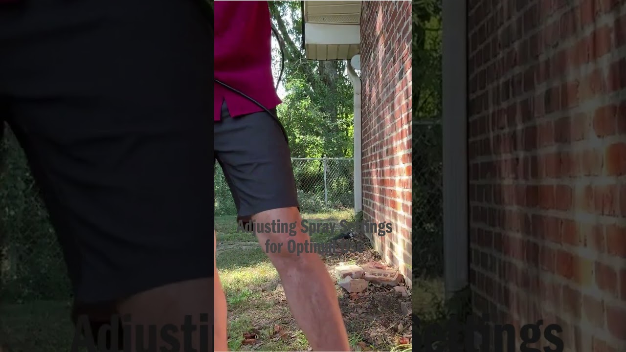 Adjusting Spray Settings for Optimal Use