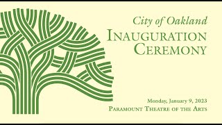 City  of Oakland 2023 Inauguration Ceremony at Paramount Theatre of the Arts