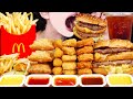 ASMR McDonald's BIG MAC CHEESEBURGER FRIES CHICKEN NUGGETS CHEESE STICKS MUKBANG맥도날드 먹방EATING SOUNDS