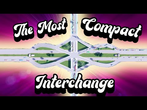 How to Build the PERFECT Interchange for Small Spaces! (Cities Skylines)