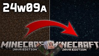 News in Minecraft Snapshot 24w09a - RIP Dirt Texture?!