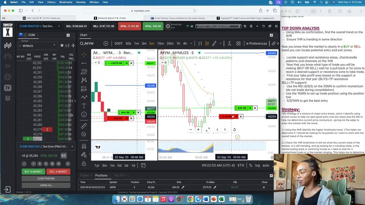 Trade Training for Futures for NY Open