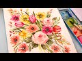 Paint with me! Watercolor Spring  Florals! **LIVE STREAM** Loose watercolor florals