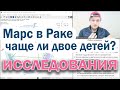 Исследование: Марс в Раке и 2 детей