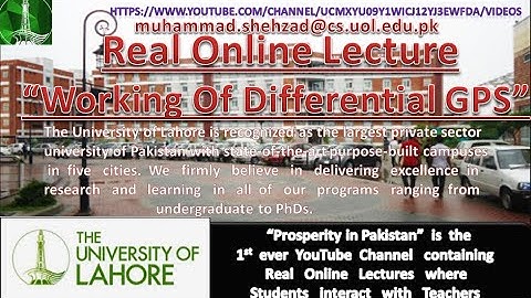 Working of Differential GPS - A real online lecture with engineering students during Pandemic- Hindi