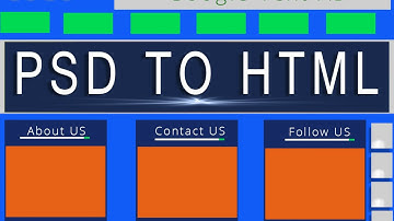 PSD to HTML Photoshop CS6 Tutorial | Website Template | Mockup Design in Adobe Photoshop CS6