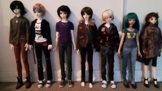 SD BJD size comparison