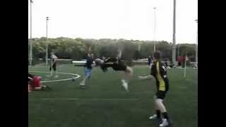Backflip over Dodgeball in Match